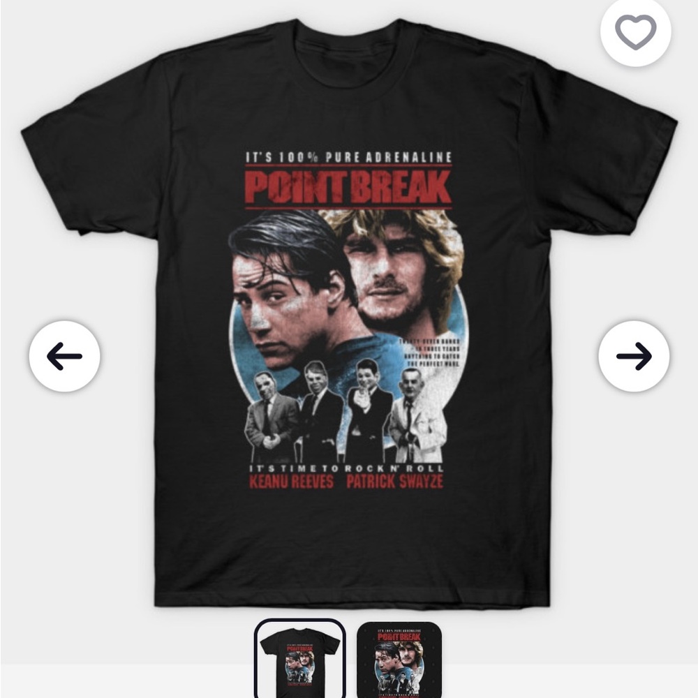 Gildan Black Point Break Graphic T-Shirt